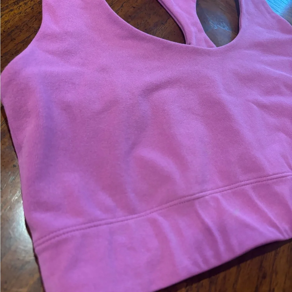 Women's Pink Sports Bra - Picture 2 of 7